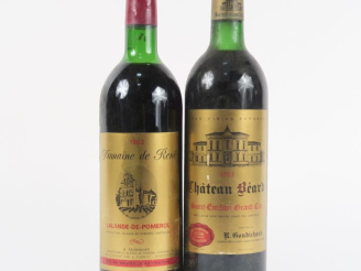 Vente aux enchères 2 BOUTEILLES de 1982 : 1 CHÂTEAU BEARD ST EMILION GC LB / 1 DOMAINE DE
