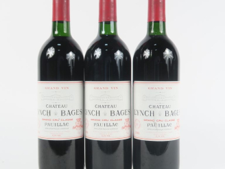 Vente aux enchères 3 BOUTEILLES CHÂTEAU LYNCH BAGES GCC PAUILLAC - 1988 - BG