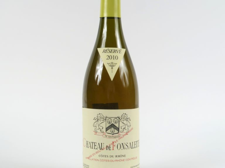 1 BOUTEILLE CHÂTEAU DE FONSALETTE BLANC CÔTES DU RHÔNE - 2010