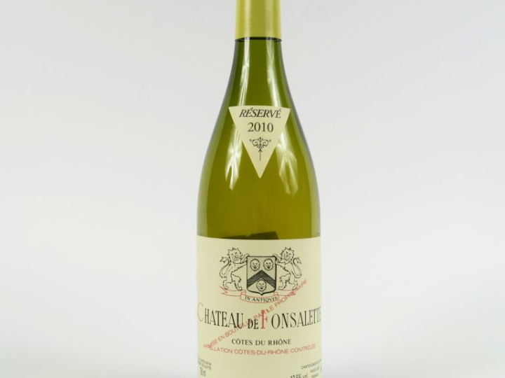 1 BOUTEILLE CHÂTEAU DE FONSALETTE BLANC CÔTES DU RHÔNE - 2010