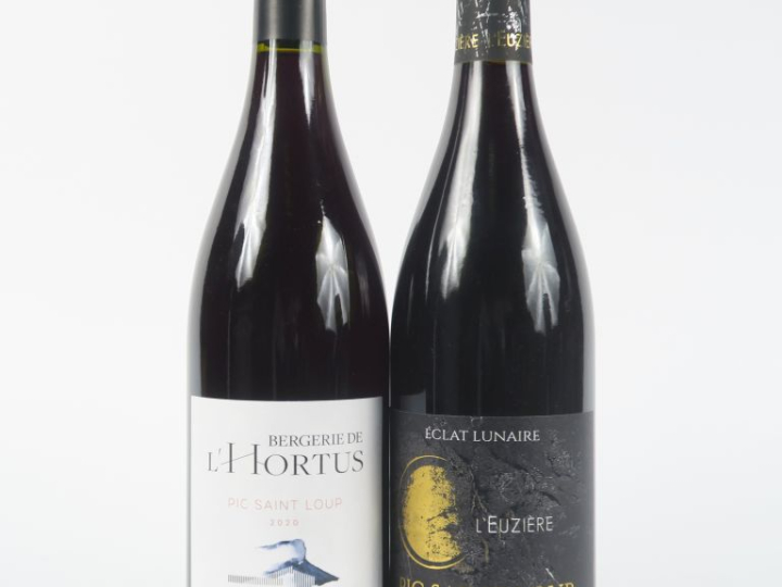 2 BOUTEILLES PIC SAINT LOUP : 1 BERGERIE DE L'HORTIS 20220 - 1 ECLAT L