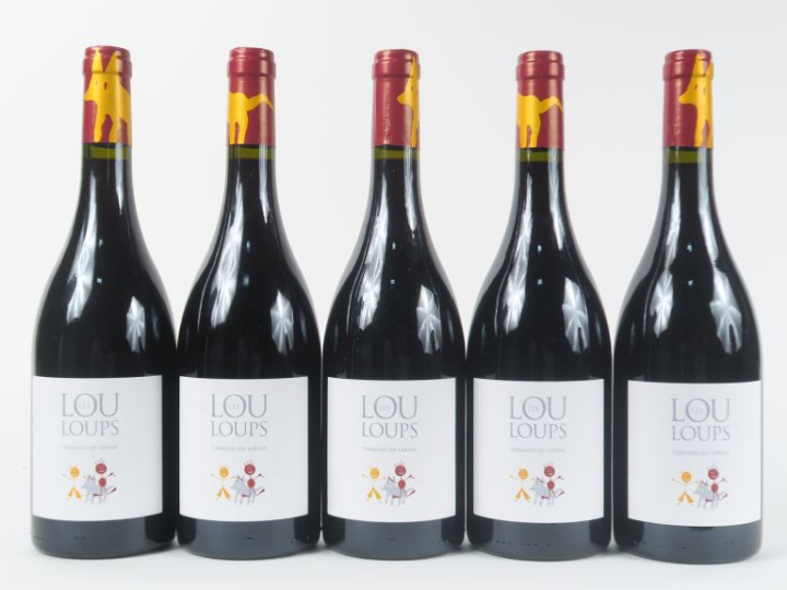 5 BOUTEILLES LES LOULOUPS TERRASES DU LARZAC - 2020