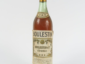 Vente aux enchères 1 VIEILLE BOUTEILLE COGNAC BOULESTIN *** - CAPS ETAIN