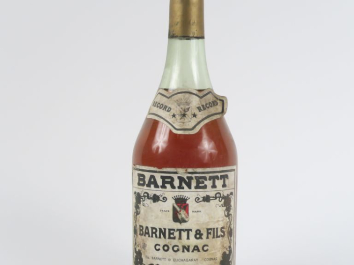 1 VIEILLE BOUTEILLE COGNAC BARNETT 'RECORD'