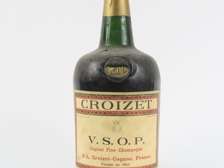 1 FLACON (2 L ?) COGNAC CROIZET V.S.O.P.