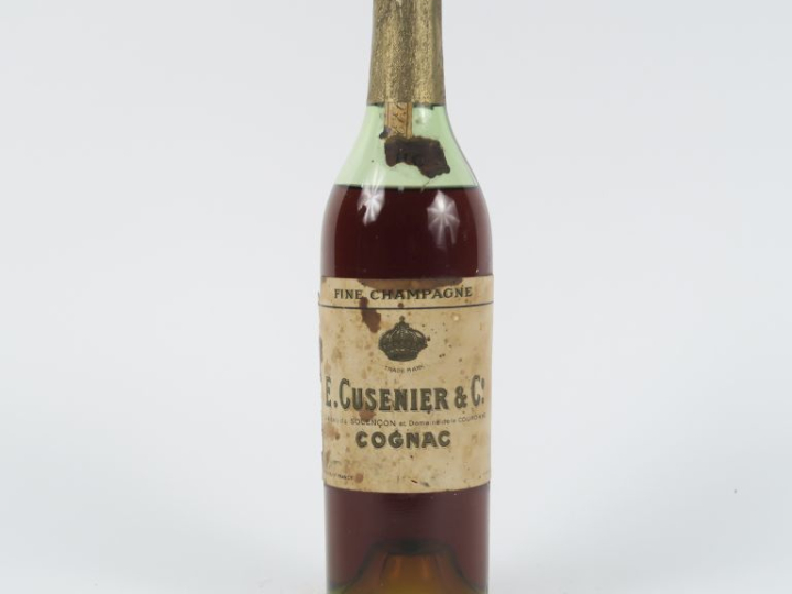 1 VIEILLE BOUTEILLE (37,5 CL) COGNAC FINE CHAMPAGNE E. CUSENIER   CIE 