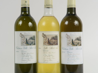 Vente aux enchères 3 BOUTEILLES CHÂTEAU VILLA BEL AIR GRAVES :  1 de 1994 - 1 de 1998 - 1