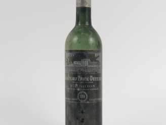 Vente aux enchères 1 BOUTEILLES CHÂTEAU PAVIE DECESSE GCC ST EMILION - 1955 - VIDANGE/CAP