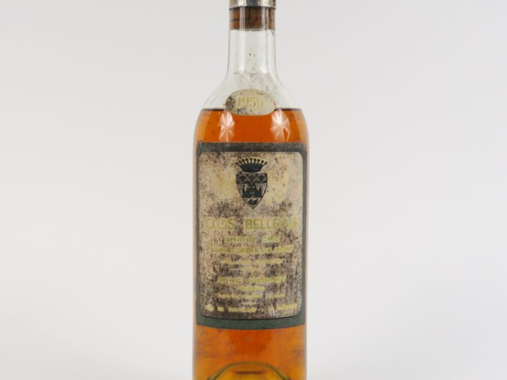 1 BOUTEILLE CLOS BELLEVUE STE CROIX DU MONT - 1959 - BEP/ET