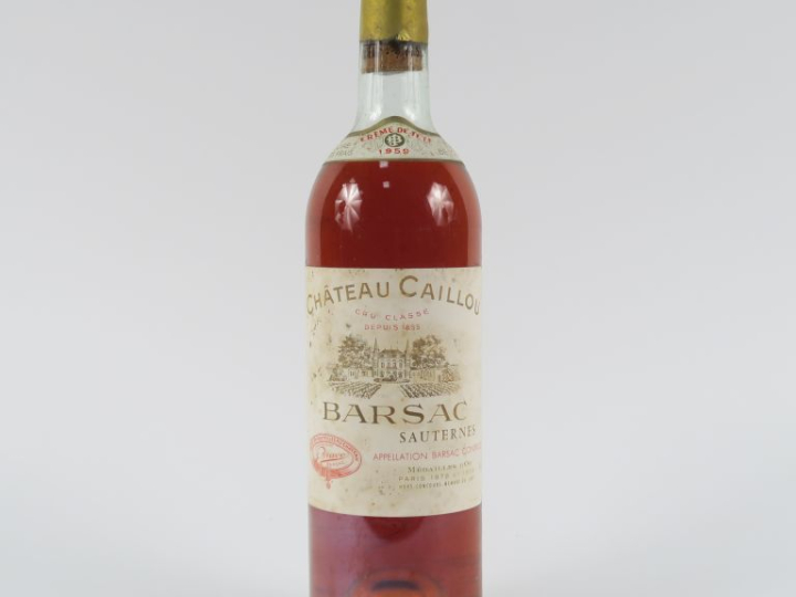 1 BOUTEILLE CHÂTEAU CAILLOU CC SAUTERNES 'CRÈME DE TÊTE' - 1959 - LB-H