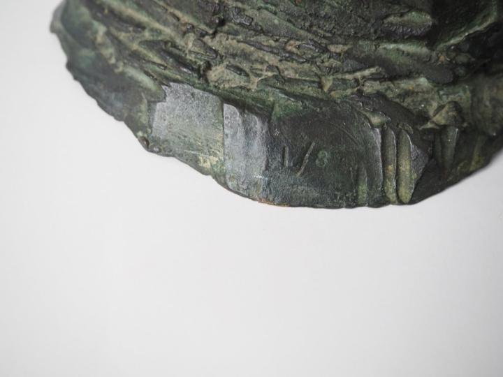 COULET Daniel. "Composition". Sculpture en bronze signée et datée. Dim