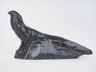 Vente aux enchères Francois POMPON (d'après) "Faisan". Sujet en bronze à patone noire.  S