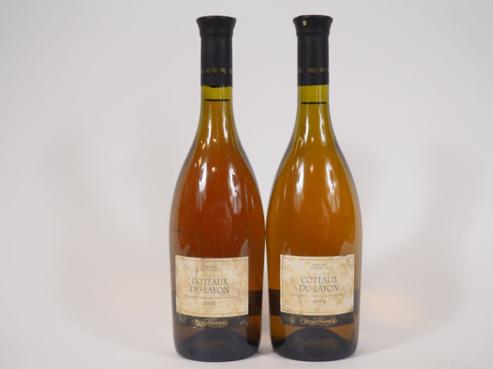 2 BOUTEILLES COTEAUX DU LAYON REMY PANNIER - 2003