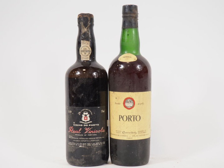 2 BOUTEILLES PORTO : 1 REAL VINICOLA - 1 PORTO CORCELLET 'IMPERIAL'