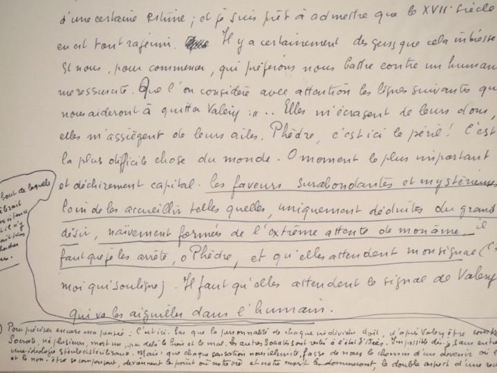 BOUSQUET (Joë). PAUL VALÉRY. 42 ff. (27 X 21 cm) de papier filigrané S
