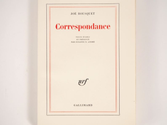 Vente aux enchères BOUSQUET (Joë). CORRESPONDANCE. Texte établi et présenté par Suzanne N