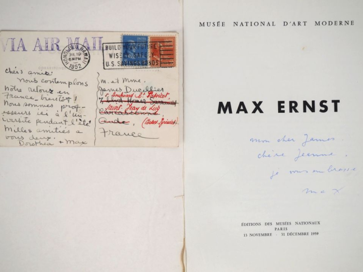 ERNST (M.). MAX ERNST. Paris, Éditions des Musées Nationaux, 1959. In-