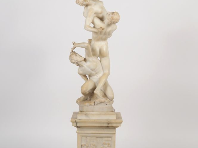 Jean de BOLOGNE (d'après). "L'enlèvement des sabines". Sculpture en al