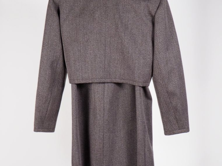 SAINT LAURENT, Rive gauche Ensemble de tailleur, veste et jupe en lain