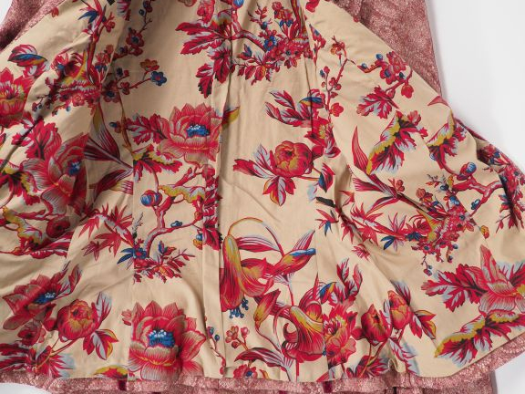 Christian LACROIX Ensemble de tailleur, veste et jupe, vieux rose.  Ve