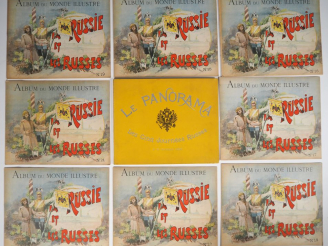 Vente aux enchères 24 albums du Monde illustré "la Russie et les Russes"  Le Panorama "le