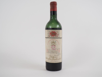 Vente aux enchères 1 BOUTEILLE CHÂTEAU MOUTON ROTHSCHILD 1er GCC PAUILLAC - 1956 - VIDANG