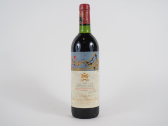 Vente aux enchères 1 BOUTEILLE CHÂTEAU MOUTON ROTHSCHILD 1er GCC PAUILLAC - 1981 - BG/CAP