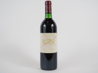 Vente aux enchères 1 BOUTEILLLE CHÂTEAU MARGAUX 1er GCC MARGAUX - 1982 - BG/EF