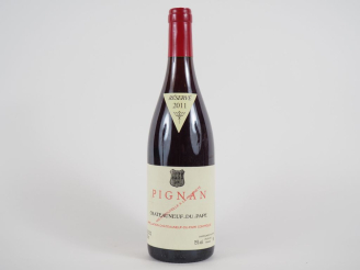 Vente aux enchères 1 BOUTEILLE PIGAN CHÂTEAUNEUF DU PAPE - 2011