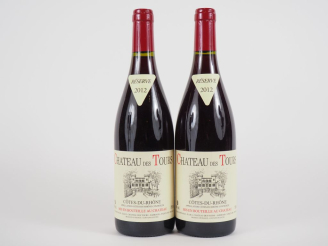Vente aux enchères 2 BOUTEILLES CHÂTEAU DES TOURS 'RÉSERVE' EMMANUEL REYNAUD - 2012
