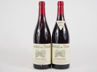 Vente aux enchères 2 BOUTEILLES CHÂTEAU DES TOURS 'RÉSERVE' EMMANUEL RAYNAUD - 2014 - 1 C