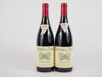 Vente aux enchères 2 BOUTEILLES CHÂTEAU DES TOURS 'RÉSERVE' EMMANUEL REYNAUD - 2015 - 1 C