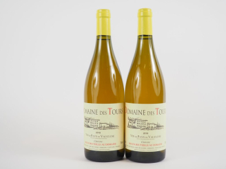 Vente aux enchères 2 BOUTEILLES DOMAINE DES TOURS BLANC EMMANUEL REYNAUD - 2019