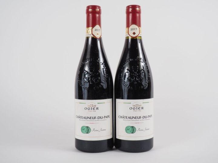 2 BOUTEILLES CHÂTEAUNEUF DU PAPE 'REINE JEANNE' OGIER - 2017