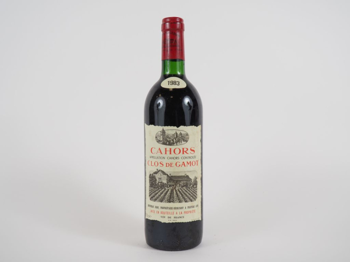 1 BOUTEILLE CLOS DE GAMOT CAHORS - 1983
