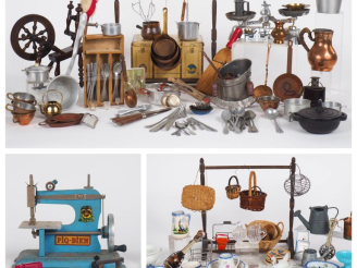 Vente aux enchères Lot d’accessoires de salle-à-manger de poupées Bleuette de diverses ép