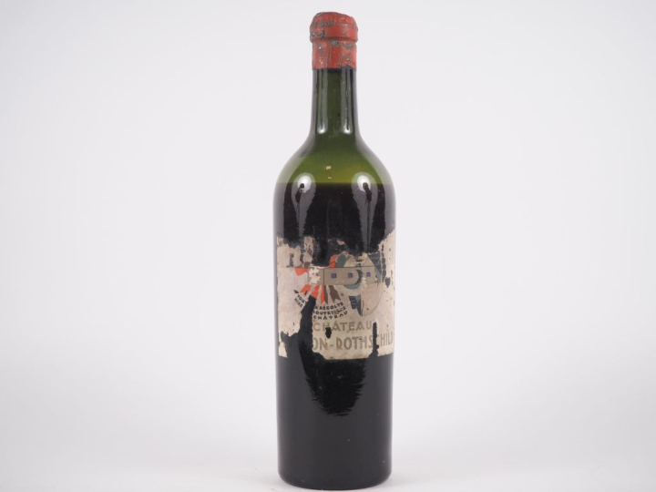1 BOUTEILLE CHÂTEAU MOUTON ROTHSCHILD 1er GCC PAUILLAC - 1924 - PRÉSUM