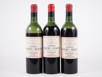 Vente aux enchères 3 BOUTEILLES CHÂTEAU LYNCH BAGES GCC PAUILLAC - 1961 - 1 MEP-BEP/1 BEP