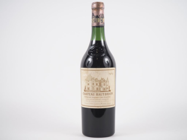 1 BOUTEILLE CHÂTEAU HAUT BRION 1er GCC GRAVES - 1965 - 3 CM/ETLT