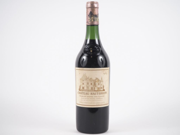 1 BOUTEILLE CHÂTEAU HAUT BRION 1er GCC GRAVES - 1965 - 3,2 CM/ETLT