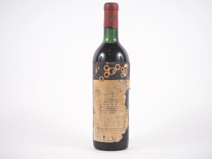 1 BOUTEILLE CHÂTEAU MOUTON ROTHSCHILD 1er GCC PAUILLAC - 1967 - BG/ETA