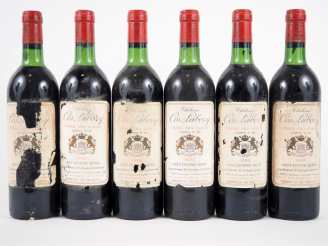 Vente aux enchères 6 BOUTEILLES CHÂTEAU COS LABORY GCC ST ESTÈPHE - 1982 - BG/4 EA/1 ETA/