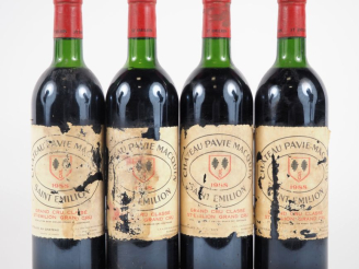 Vente aux enchères 4 BOUTEILLES CHÂTEAU PAVIE MACQUIN GCC ST ÉMILION - 1988 - 1 LB/3 LB-H