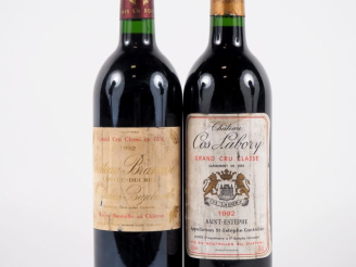 Vente aux enchères 2 BOUTEILLES de 1992 : 1 CHÂTEAU BRANAIRE GCC ST JULIEN ES - 1 CHÂTEAU