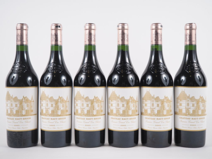 6 BOUTEILLES CHÂTEAU HAUT BRION 1er GCC GRAVES - 2005