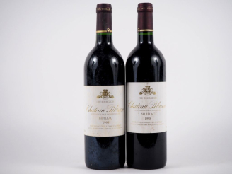 Vente aux enchères 2 BOUTEILLES CHÂTEAU PIBRAN CB PAUILLAC : 1 de 1994 - 1 de 1998