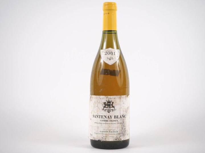 1 BOUTEILLE SANTENAY BLANC 'COMME DESSUS' GASTON LACELLE - 2001 - ET