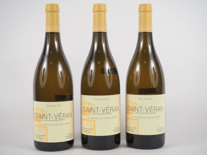 3 BOUTEILLES SAINT VÉRAN LES HERITIERS DU COMTE LAFON - 2021 