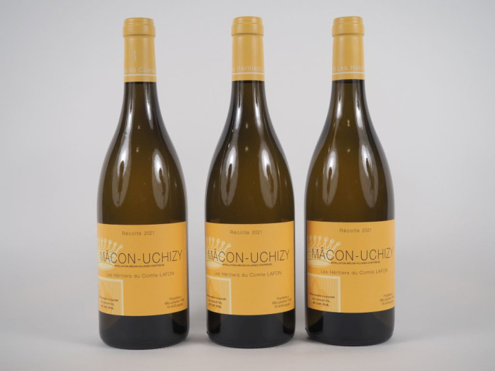 3 BOUTEILLES MACON UCHIZY LES HERITIERS DU COMTE LAFON - 2021