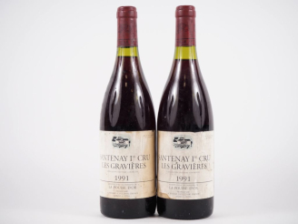 Vente aux enchères 2 BOUTEILLES SANTENAY 1er CRU 'LES GRAVIÈRES' DOMAINE DE LA POUSSE D'O